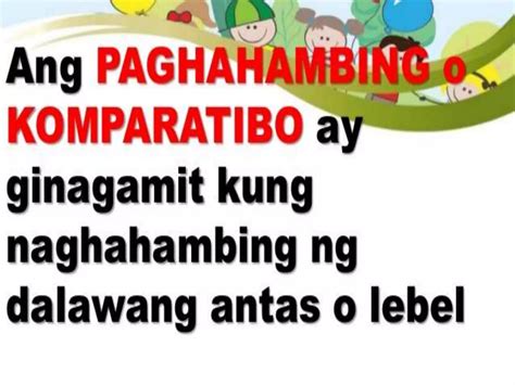 uri ng paghahambing|Dalawang Uri ng Paghahambing .